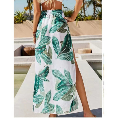 Jupe maxi en chiffon fendue pour femmes Chic und Stil