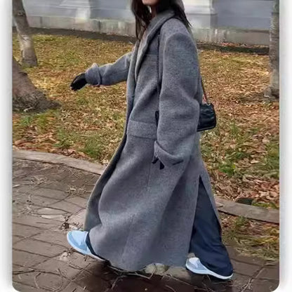 Ladies Oversized Wool Coat Chic and Style