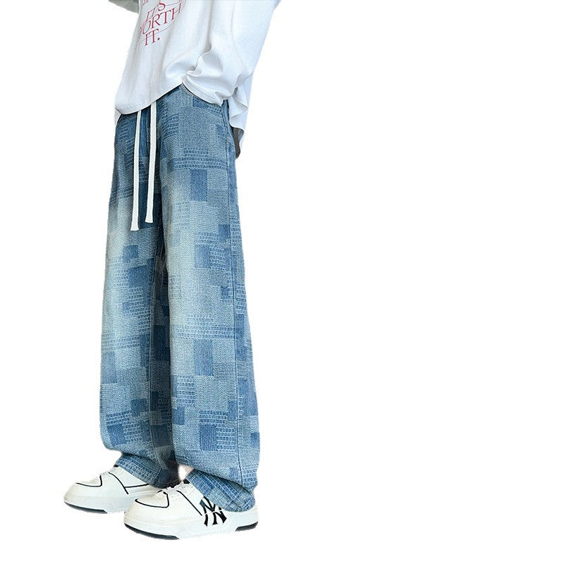 Unisex wide-cut denim pants with modern design Chic und Stil