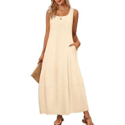 Robe maxi pour femmes à coupe décontractée avec poches pratiques Chic und Stil