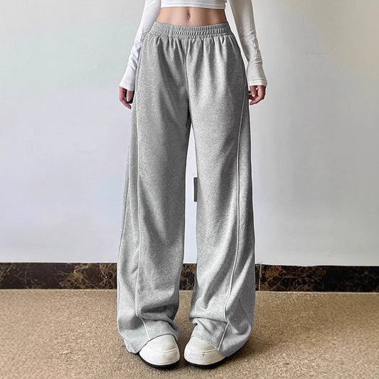 Pantalon de jogging décontracté pour femmes avec une coupe ample et une taille élastique Chic und Stil