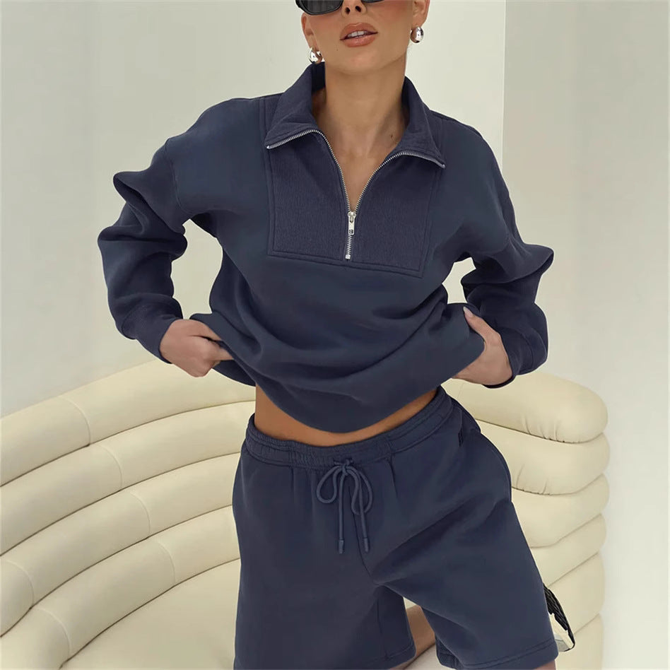 Ensemble Sweatshirt et Shorts Chauffant pour Femmes Chic und Stil