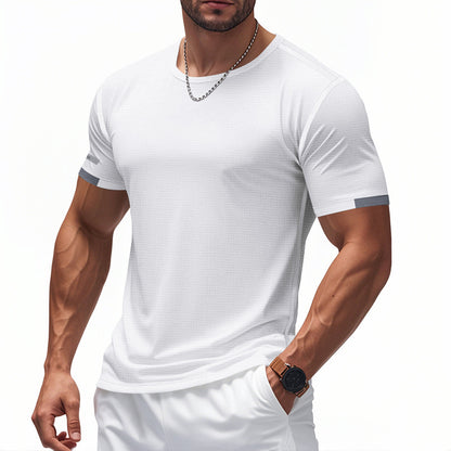 T-shirt fonctionnel pour hommes avec design respirant et détails réfléchissants Chic und Stil
