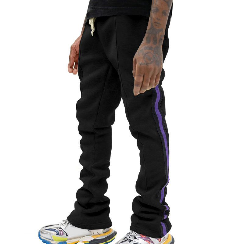 Men's sports pants with side stripes and adjustable waist Chic and Style