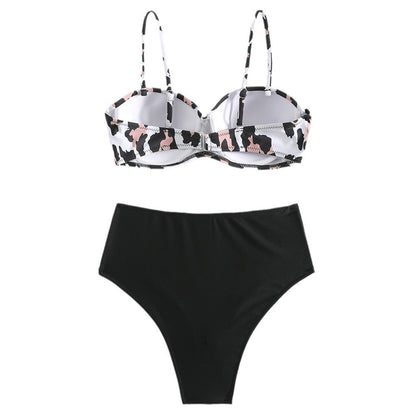 Bikini haut pour femme avec coupe intéressante et bas taille haute Chic und Stil