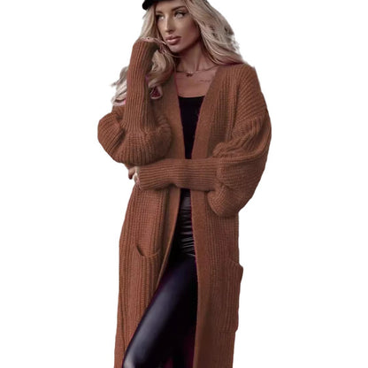 Dames Grand manteau en tricot Chic und Stil