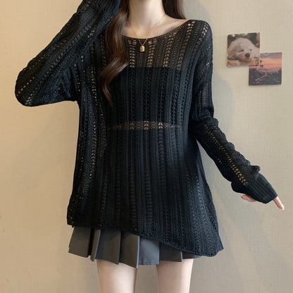 Pull en maille aéré pour femmes avec mailles ouvertes et coupe décontractée Chic und Stil