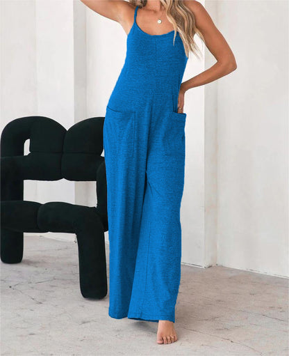 Dames Combinaison décontractée avec jambe large et poches pratiques Chic und Stil