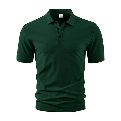 Polo pour hommes en matériau fonctionnel respirant avec une coupe moderne Chic und Stil