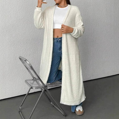 Dames Élégante Long Gilet Chic und Stil