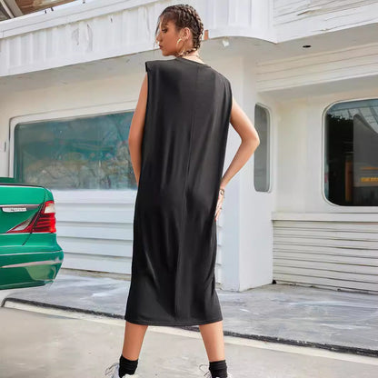 Robe maxi femme sans manches avec design élégant et coupe Chic und Stil