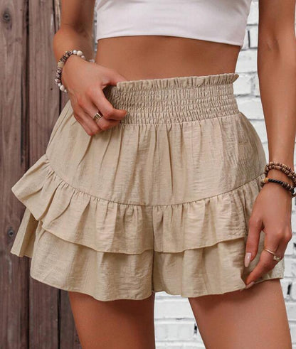 Jupe mini froncée flirty pour femmes Chic und Stil