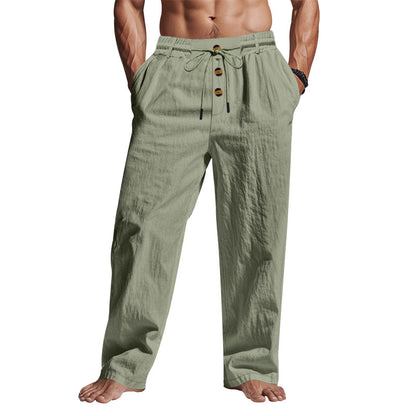Casual men's pants with adjustable drawstring and practical side pockets Chic and Style