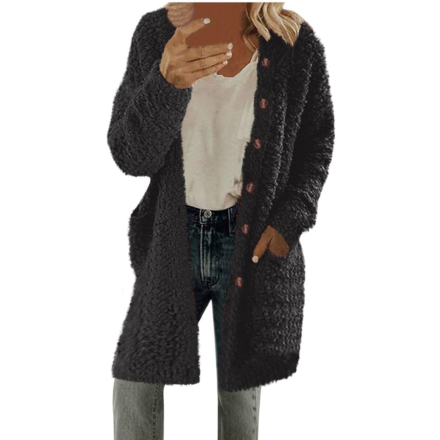 Dames Pull Cardigan Chic und Stil