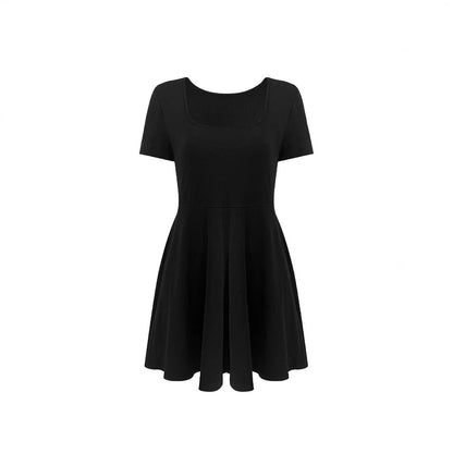 Robe swing en A pour femmes avec décolleté carré Chic und Stil