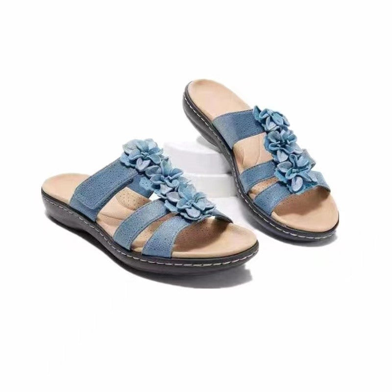 Sandales pour femmes avec accent floral Chic und Stil