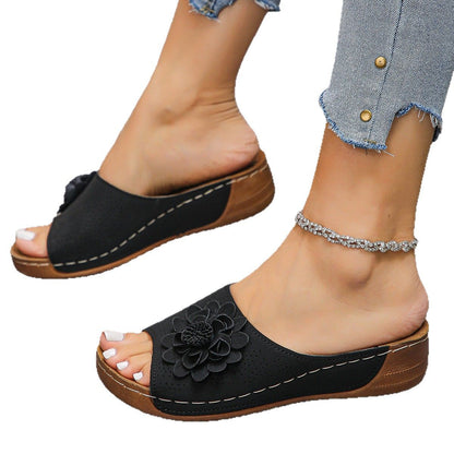 Bottines élégantes et confortables pour femmes avec design floral Chic und Stil