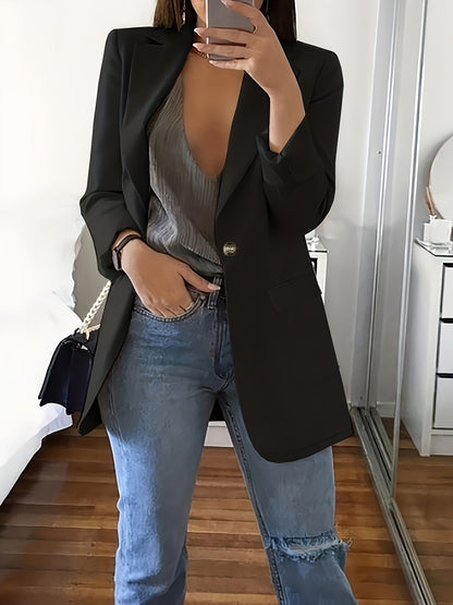 Blazer femme élégant avec une silhouette épurée et des poches pratiques Chic und Stil