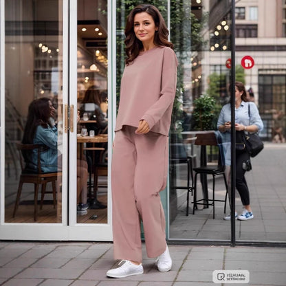Dames Ensemble de loungewear décontracté confortable avec coupe ample Chic und Stil