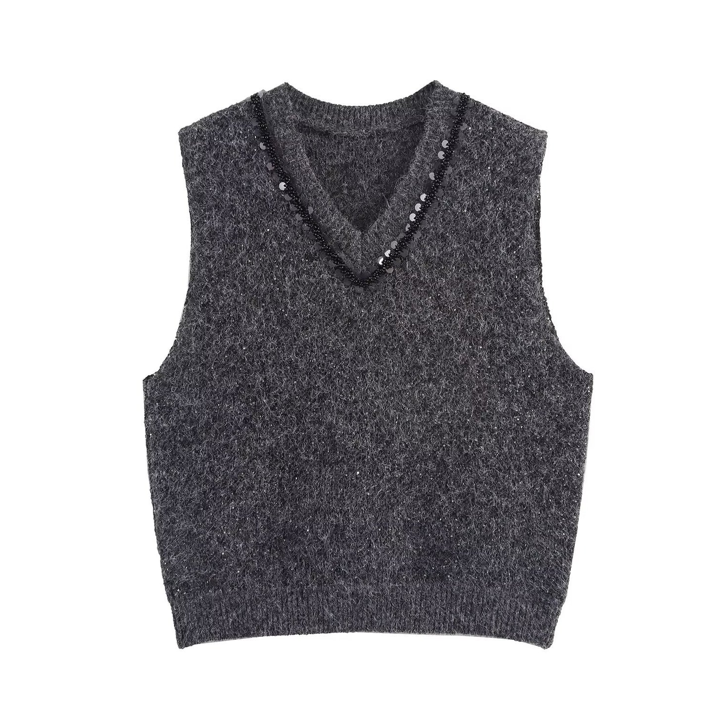 Dames gilet en tricot avec accents brillants Chic und Stil