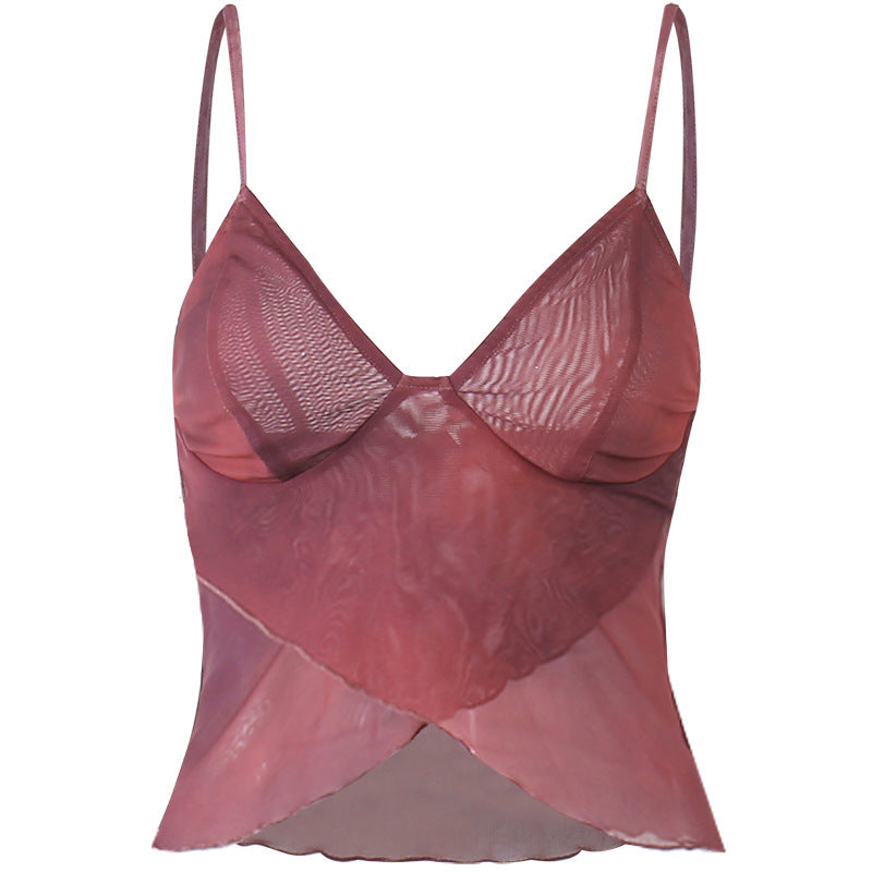 Dames Dentelle Ourlet Camisole Chic und Stil