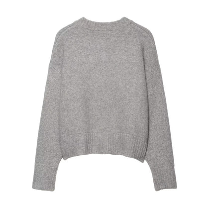 Cardigan en tricot décontracté pour femmes avec détails en bouton Chic und Stil