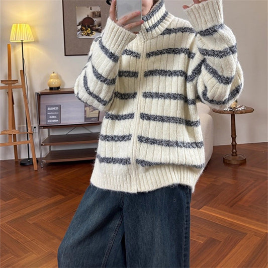 Pull en tricot pour femmes à col montant Chic und Stil