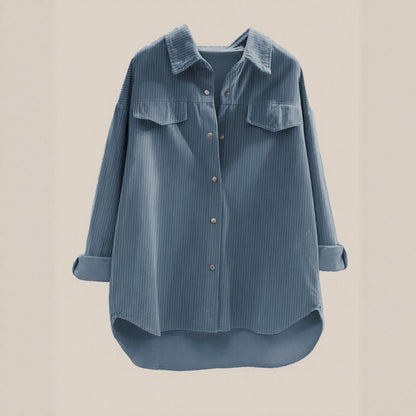 Chemise oversize décontractée pour femmes avec de larges rayures Chic und Stil