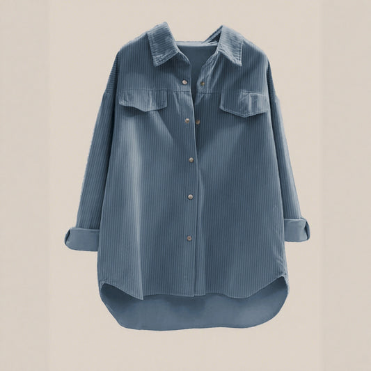 Chemise oversize décontractée pour femmes avec de larges rayures Chic und Stil