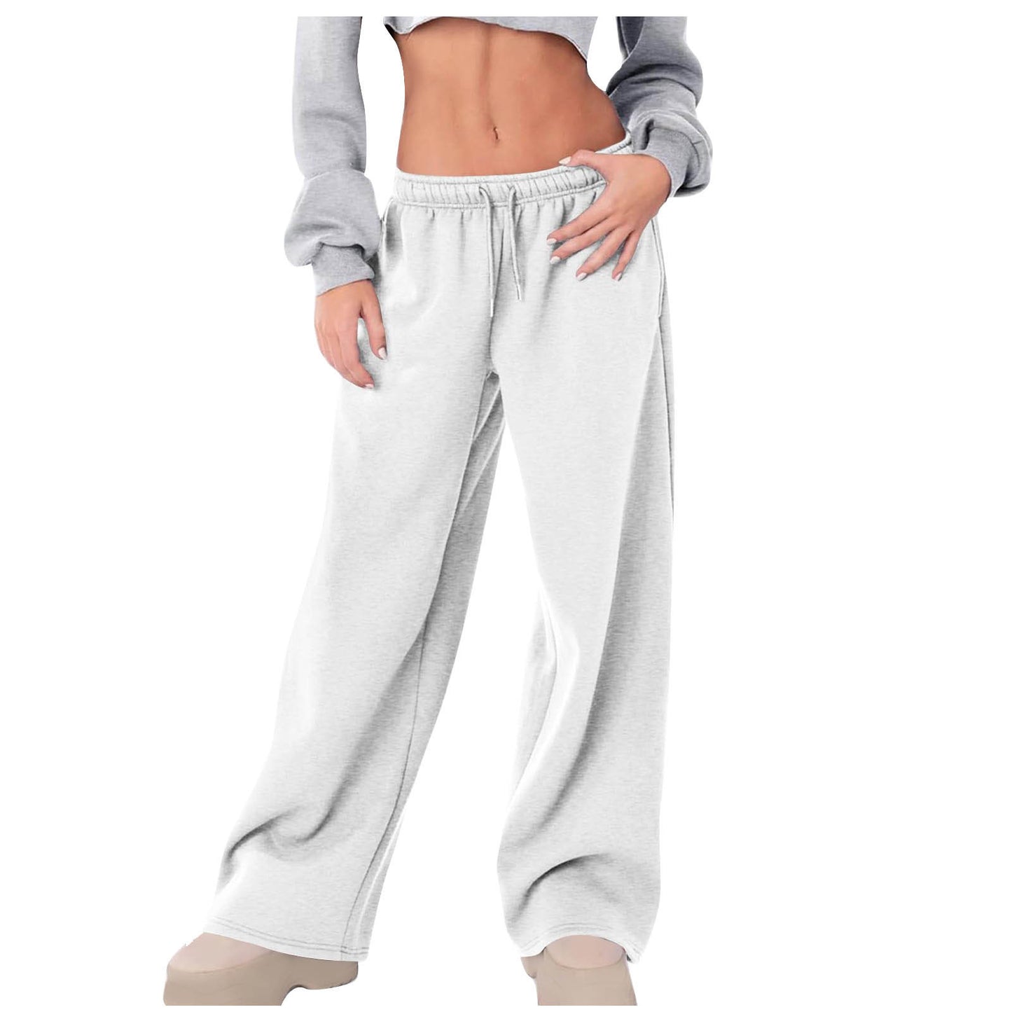 Loose leisure pants for women with elastic waist and pockets Chic and Style