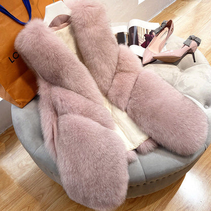 Dames gilet en fourrure Chic und Stil