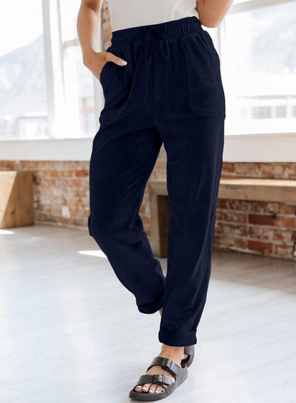 Women Relaxed Pleated Lounge Pants Chic and Style