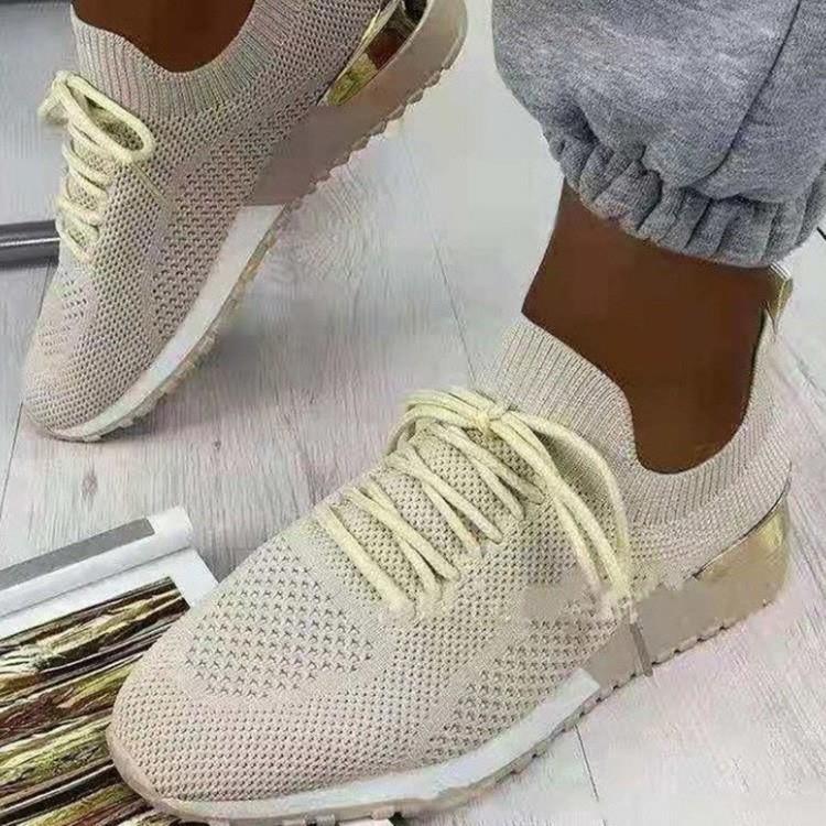 Baskets de style de vie respirantes pour femmes avec tige en tricot ultra flexible et semelle antidérapante Chic und Stil