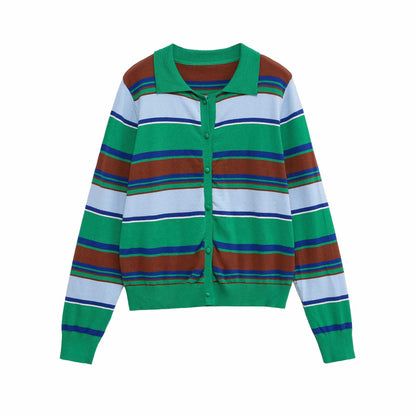 Dames Cardigan en tricot classique avec patte de boutonnage Chic und Stil