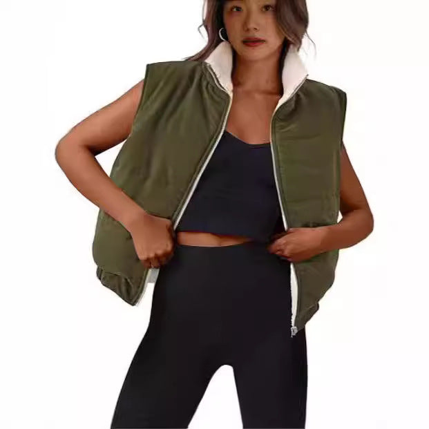 Dames gilet matelassé avec intérieur doux Chic und Stil