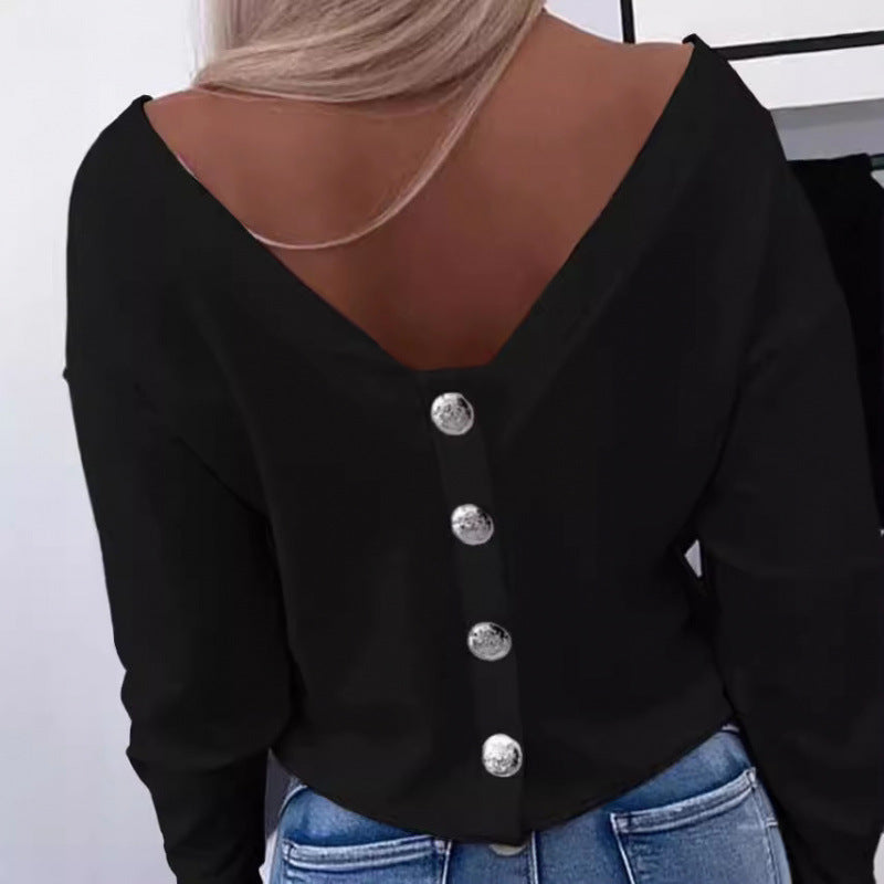 Dames Off-Shoulder Loisirs Pull Top Chic und Stil