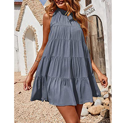 Robe à bretelles à niveaux pour femmes Chic und Stil