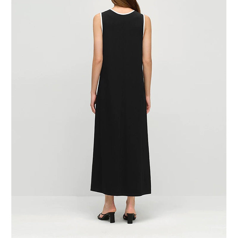 Robe maxi sans manches pour femmes avec un détail en couches Chic und Stil