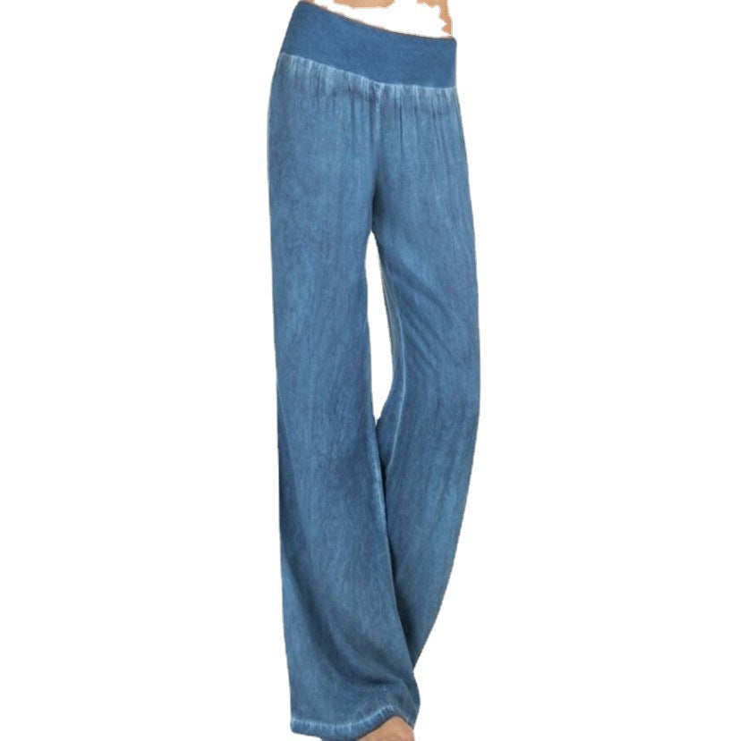 Wide palazzo pants for women with comfortable waist Chic and Style