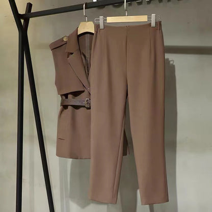 Chic and Style fitted blazer and pants set for women