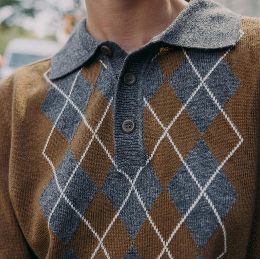 Chemisier pour femmes avec un motif argyle moderne et une coupe confortable Chic und Stil