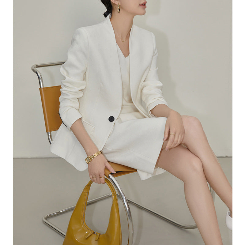 Blazer ajusté et robe mini élégante pour femmes Chic und Stil