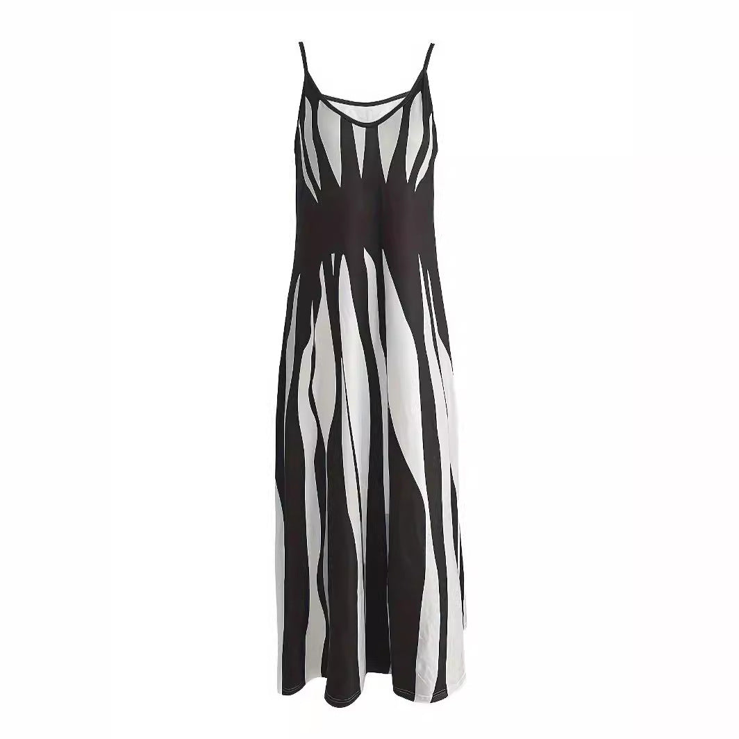 Dames Élégant Maxi-Robe Évasée Chic und Stil