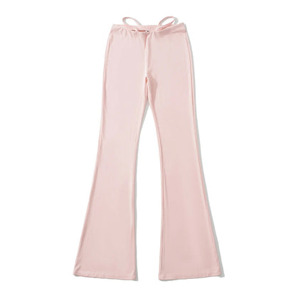 Elegant flared pants for women with a high waist and practical side pockets Chic and Style