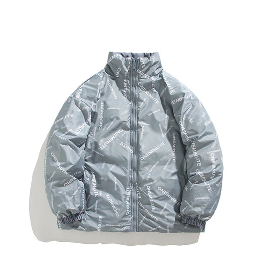 Dames doudoune avec imprimé moderne et col haut Chic und Stil