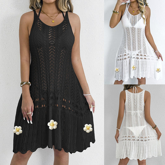 Robe de plage en crochet pour femmes Chic und Stil