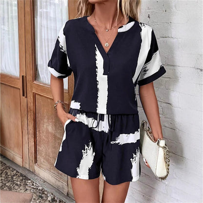 Dames Combinaison tendance avec un motif créatif et une coupe confortable Chic und Stil