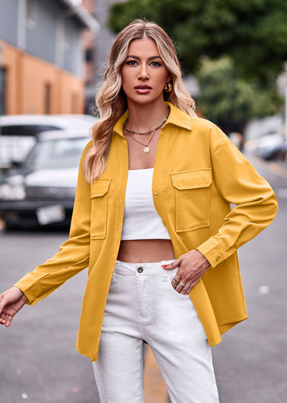 Chemise blouse décontractée pour femmes avec poches poitrine pratiques et coupe décontractée Chic und Stil