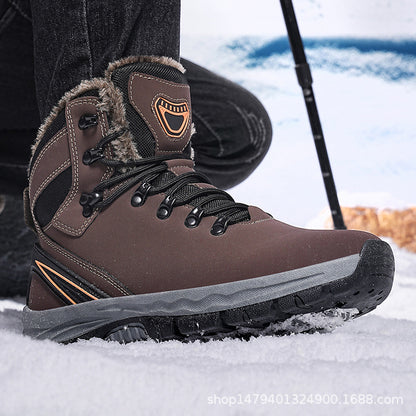 Chaussures de randonnée d'hiver pour hommes avec doublure isolante et semelle antidérapante Chic und Stil