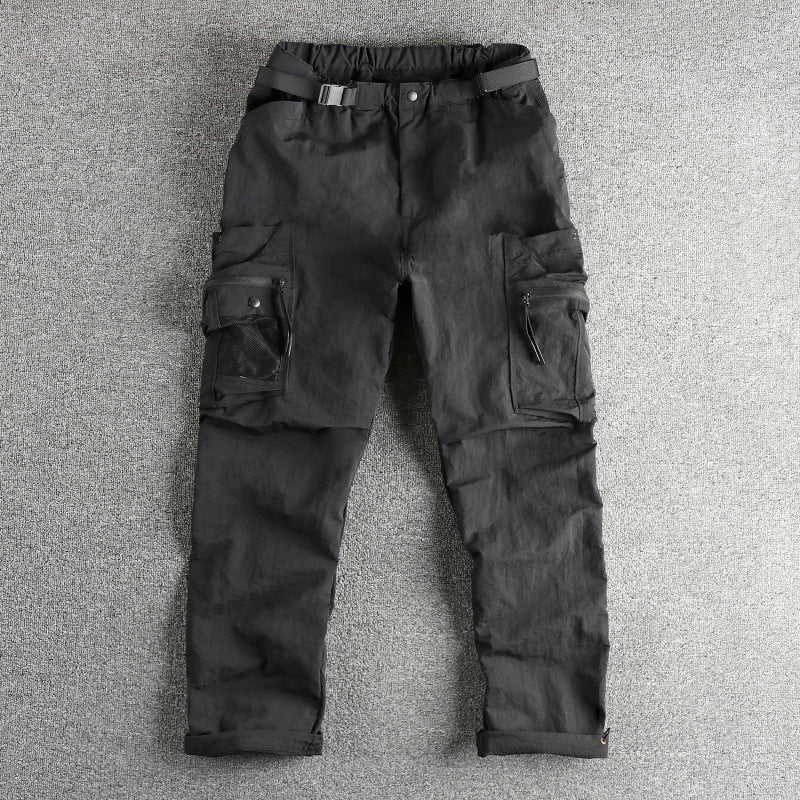 Men's cargo pants with multifunctional pockets and adjustable waist Chic and Style